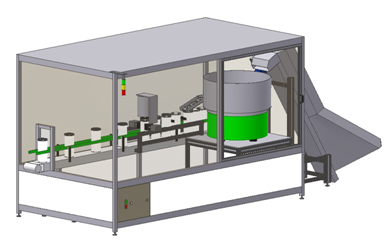 Automatische inline dop montagemachine